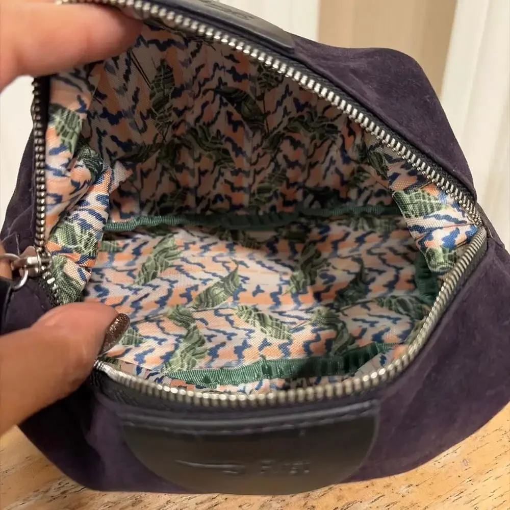 Temperley London British Airways First Class Suede Toiletry Cosmetic Wash Bag